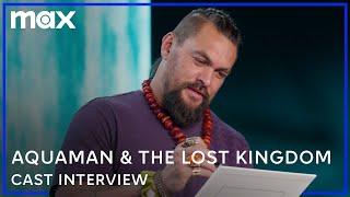 Jason Momoa & Patrick Wilson Try Painting Each Other  Aquaman & the Lost Kingdom  Max