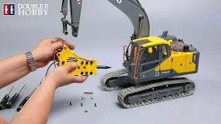 Volvo RC Hydraulic Excavator E111 Hammer Installation Part 3  Double E Hobby