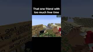 Minecraft Friend Moment