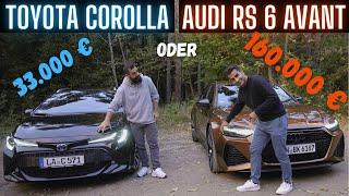 Audi RS6 Avant mit 600 PS vs Toyota Corolla Touring Sports  127.000 € Unterschied  Hamid Mossadegh