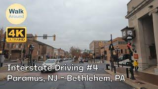 【4K60】 Driving - Interstate Driving #4 New Jersey - Pennsylvania