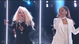 Ariana Grande & Christina Aguilera - Into You Dangerous Woman Live on The Voice Finale 4K