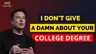 Elon Musk Best Speech On Education and College  Elon Musk About College Degree