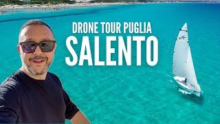 DRONE TOUR SALENTO PLACES NOT TO BE MISSED - LECCE GALLIPOLI OTRANTO PORTO CESAREO LEUCA 4k