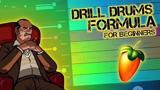 How To Make Hard Drill Drums For Beginners  FL Studio Mobile Tutorial