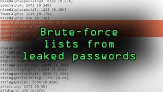 Create Brute-Force Wordlists from Leaked Password Databases Tutorial
