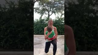 ForwardBackward Lunge with Child great leg exercise for moms