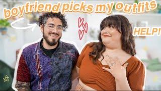 BOYFRIEND picks my outfits for QUARANTINE. he tried his BEST *PLUS SIZE & THRIFTED*