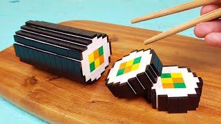 Lego KimBap - Lego In Real Life  Stop Motion Cooking & ASMR