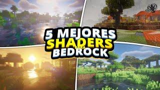 LOS 5 MEJORES SHADERS para MINECRAFT PE 1.20+ GAMA BAJA MEDIA y ALTA TOP SHADERS PE