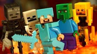 HEROBRINE  Lego Minecraft Movie - Stop Motion Animation for KIDS