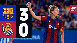 LIGA F  BARÇA 3 vs 0 REAL SOCIEDAD 