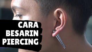 Stretching Ear 1-10mm Tapering Method Cara Besarin Piercing Dengan Concave Stainless Steel Taper