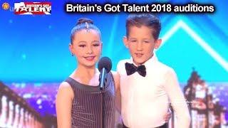 Lexie & Christopher 10yo Dancers MET at MATCHING SITE Auditions Britains Got Talent 2018 BGT S12E03