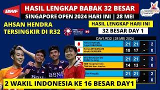 Hasil Lengkap 32 Besar Singapore Open 2024 Day 1 Ahsan Hendra Kalah  Singapore Open Badminton