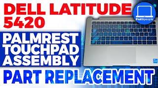 Dell Latitude 5420 How-To Install & Replace Palmrest Touchpad Assembly  Repair Guide