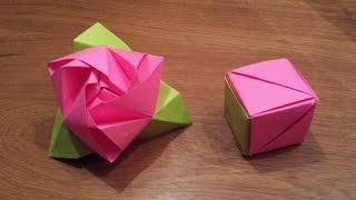 How To Make an Origami Magic Rose Cube Valerie Vann