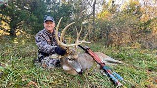 Jays BIGGEST recurve buck in Iowa Amazing decoy hunt with multiple tactacam angles