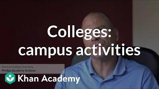 Comparing colleges based on campus activities