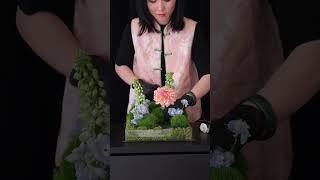 Blooms in a box Watch the magic unfold  #FloralArt #DIYFlowers #flowerarrangement