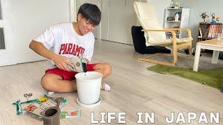 Vlog Working Japanese man I started a home garden