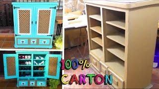 DIY CRAFTS awesome FURNITURE with CARDBOARD recycled