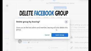 How to delete Facebook group Easy Solution