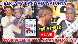 LIVE Hasil vote Putri Ariani American got Talent 2023