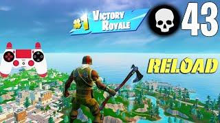 43 Elimination Solo Vs Squads RELOAD Gameplay Win Fortnite Chapter 5 Season 3 PS4 Controller