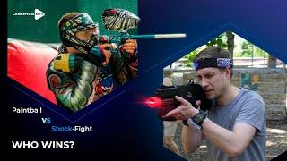 Shock-Fight vs Paintball. Who wins?