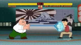 Family Guy Street Fighter Peter vs Mr. Washee Washee