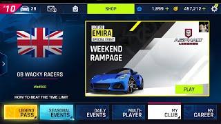 Lotus Emira Weekend Rampage Special Seasonal Event Stage 1 Auckland Out of Bounds 2022 #Asphalt