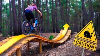 We Built A Wooden WHALE to Jump on our Mountain Bikes