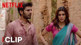 Kartik Aaryan & Kriti Sanon Confront Pankaj Tripathi  Luka Chuppi  Netflix India