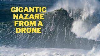 Giant Nazare from a Drone  Feb 25 2022