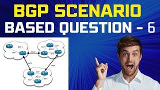 BGP Scenario-Based Question  BGP Interview Question -6 #ccie