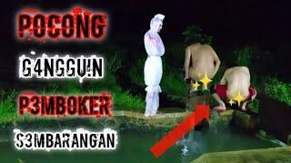 PRANK POCONG Salah Fokus  Paling Usil Bikin Ngakak Funny ghost Prank #trending #viral