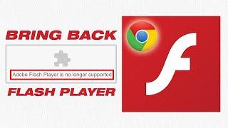 Fix Flash Player Is No Longer Supported  Enable Adobe Flash Player On Google Chrome