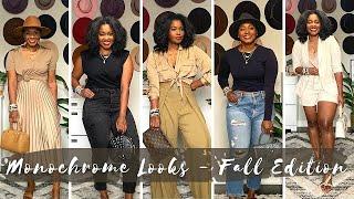 7 MONOCHROME LOOKS PERFECT FOR FALL  CURVY LOOKBOOK  LivinFearless