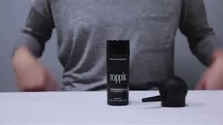 How to Use Toppik Applying Hair Fibers with Spray Applicator