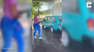 Car Wash Girls Funny Fails Compilation
