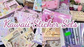 My first Video  Cute Stationary Haul  Kawaii Sticker Sets Haul  Back To School Supplies