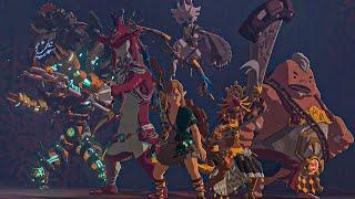 Link and the 5 Sages fighting Ganondorf - Zelda Tears of the Kingdom