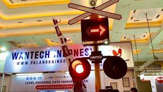 FITUR BARU Perlintasan Kereta api WANTECH di Pameran Jiexpo Kemayoran Jakarta