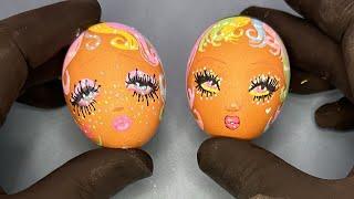 Painting Glam Eggs for Easter
