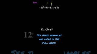 Simplifying algebraic expressions