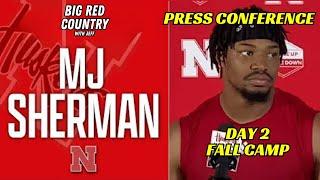 HUSKER Press Conference  Linebacker M.J. Sherman