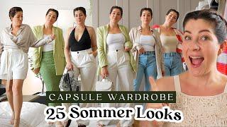 Sommer CAPSULE WARDROBE mit über 25 Looks  Mit so wenigen Teilen alle Outfits kombinieren
