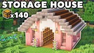 Minecraft Cherry Blossom Storage House Tutorial