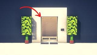 Minecraft Simple Automatic Door Tutorial - Minecraft Redstone Builds